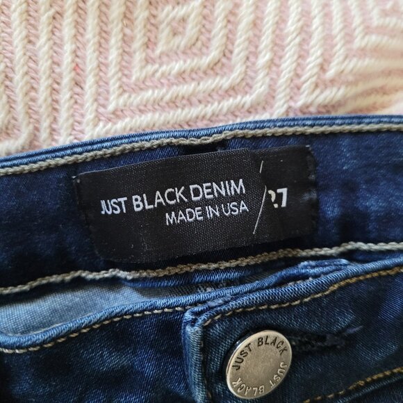Just Black Denim | Slim Straight | Size 27 | Dark color - Picture 6 of 14